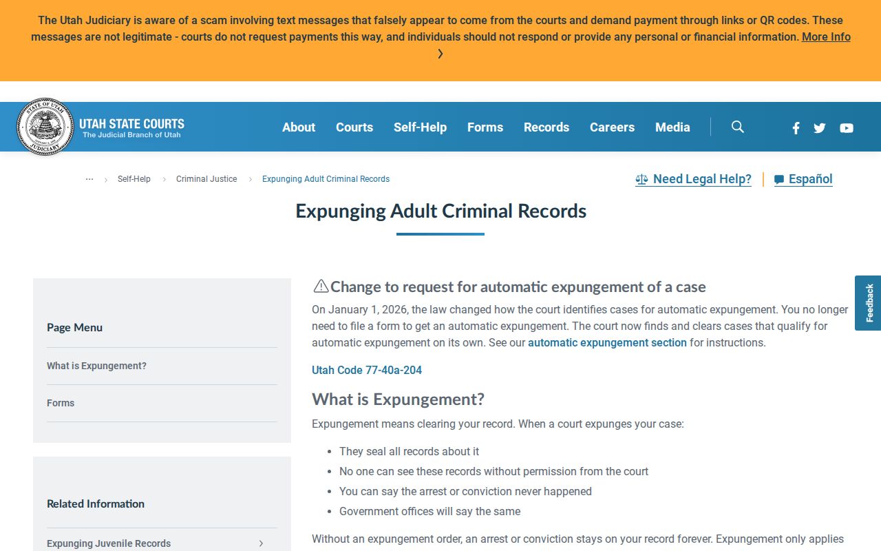 Carbon County criminal record petition and automatic expungement process