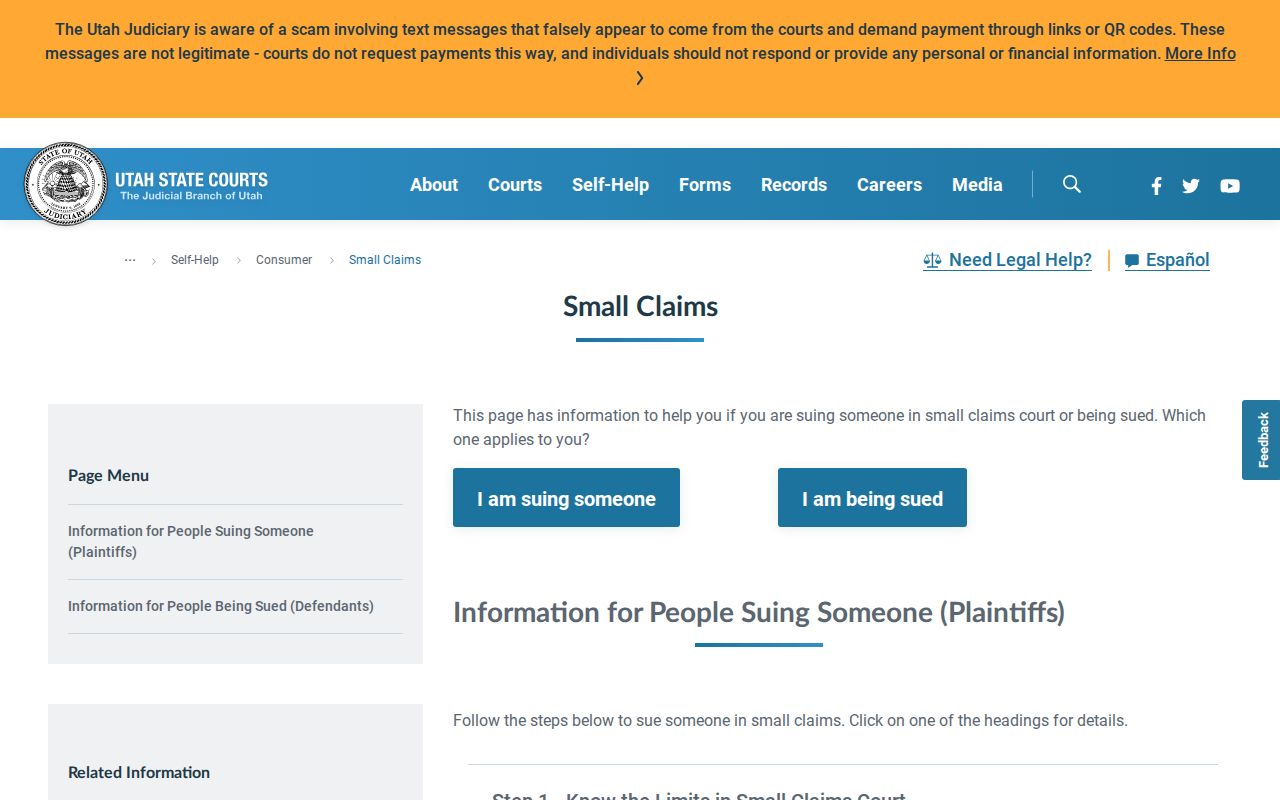 Price criminal history court routing through Utah Courts